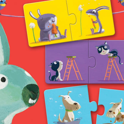 Djeco puslespill duo, motsetninger