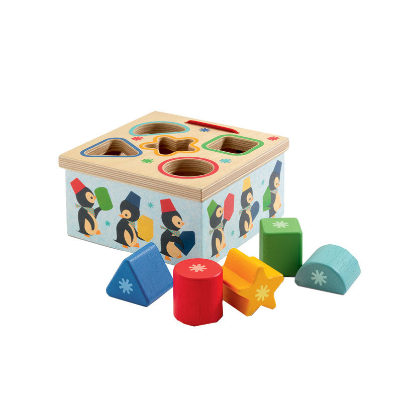 Djeco lekekasse i tre, Pingvin