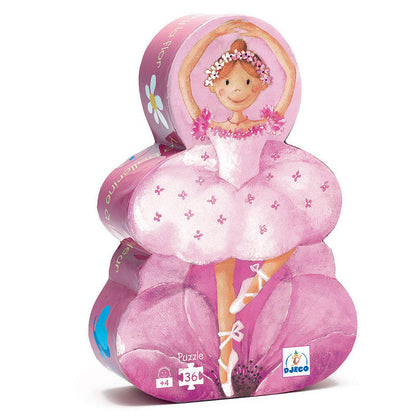 Djeco silhuettpuslespill, ballerina - 36 brikker