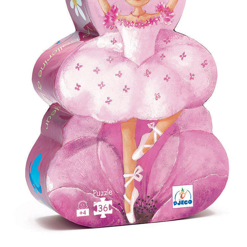 Djeco silhuettpuslespill, ballerina - 36 brikker