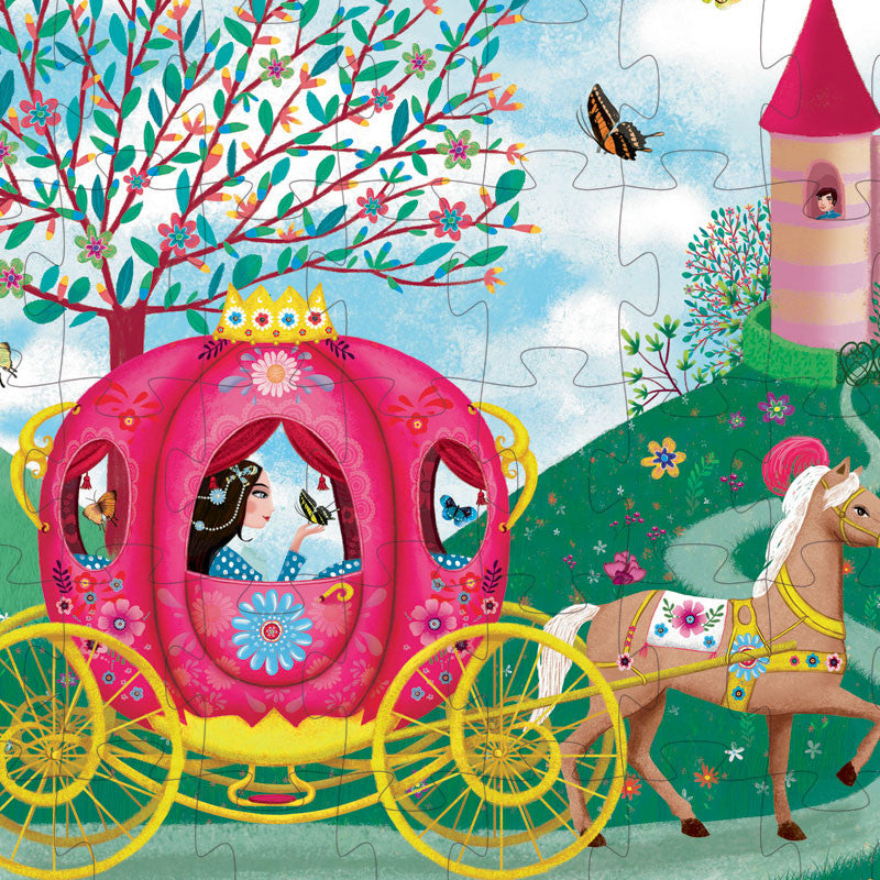 Djeco silhuetpuslespill, gresskar - 54 brikker