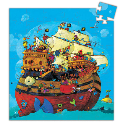 Djeco silhuetpuslespil, piratskib  - 54 brikker