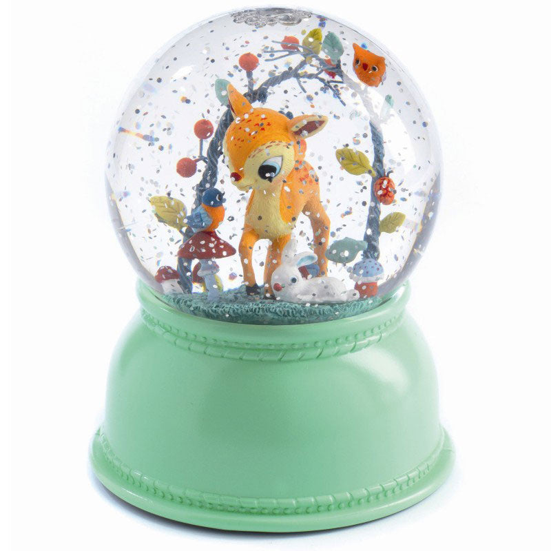 Djeco snøkule, nattlampe - bambi