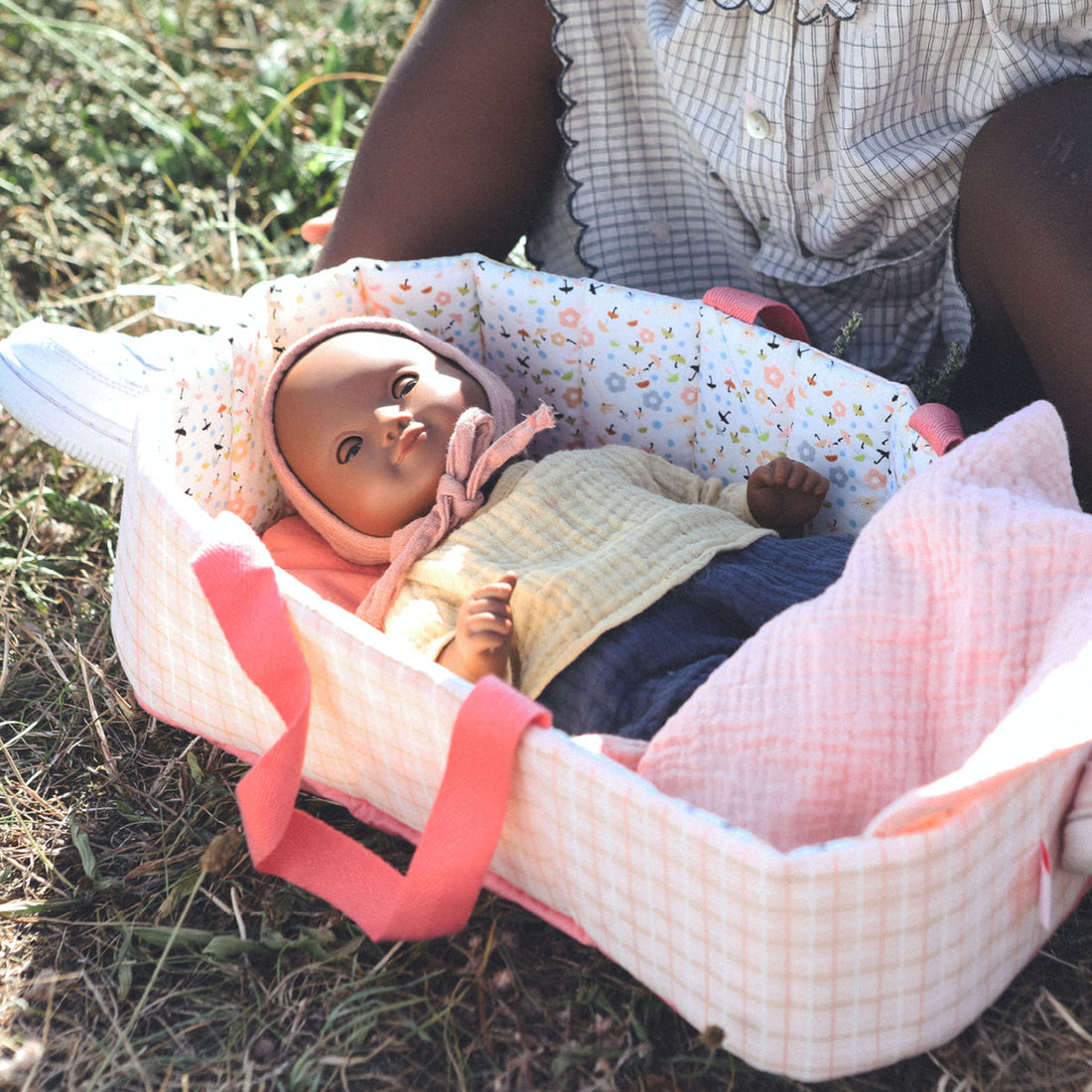 Djeco Pomea dukkbag, Pink Lines