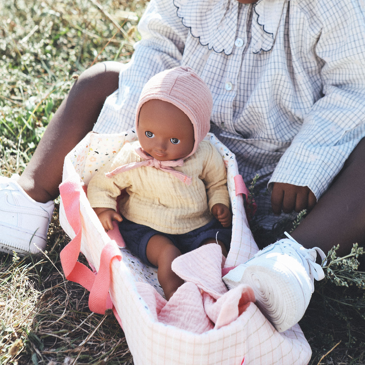 Djeco Pomea dukkbag, Pink Lines