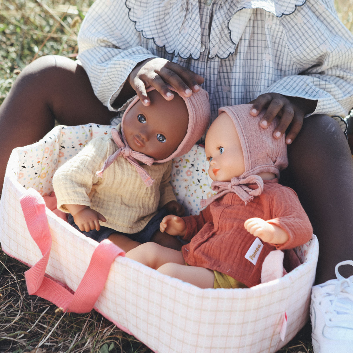 Djeco Pomea dukkbag, Pink Lines