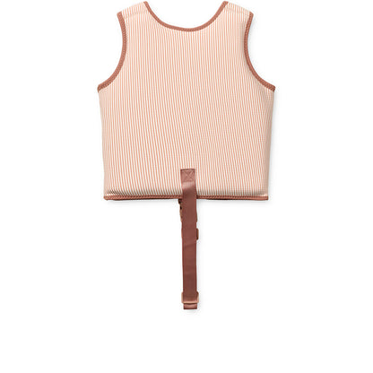 Liewood Dove svømmevest i bæk-og-bølge, Stripe pale tuscany/creme de la creme - flere størrelser.