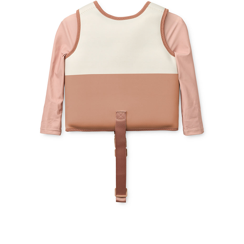 Liewood Dove svømmevest med lange ermer, Tuscany rose multi mix - flere str.