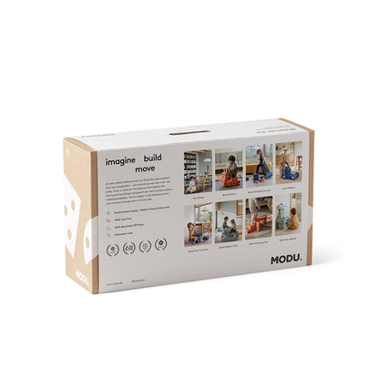 Modu byggesett i skum, Dreamer-sett, 33 deler - Sand Grey / Honey Yellow