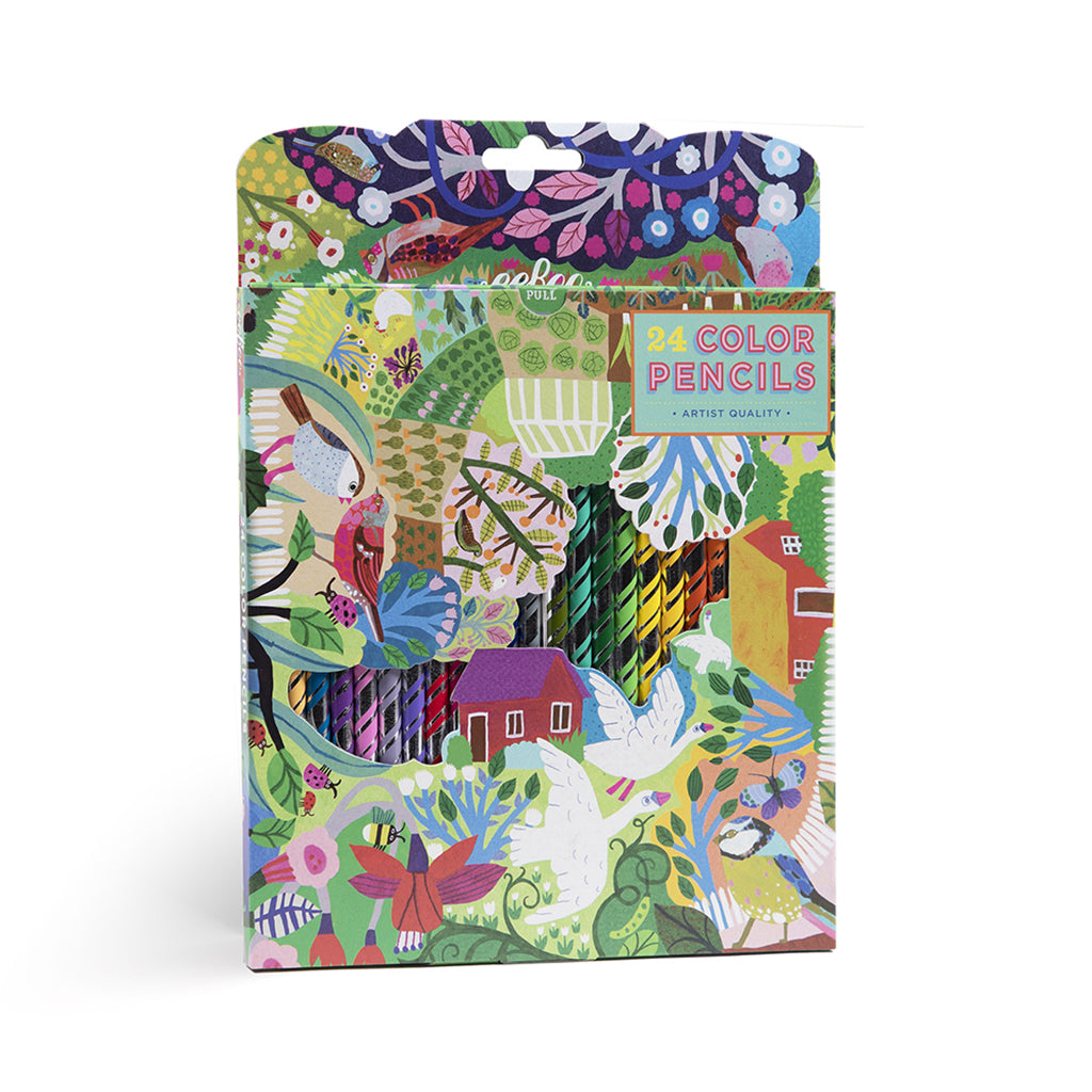 Eeboo fargeblyanter, 24 stk. Bountiful Garden