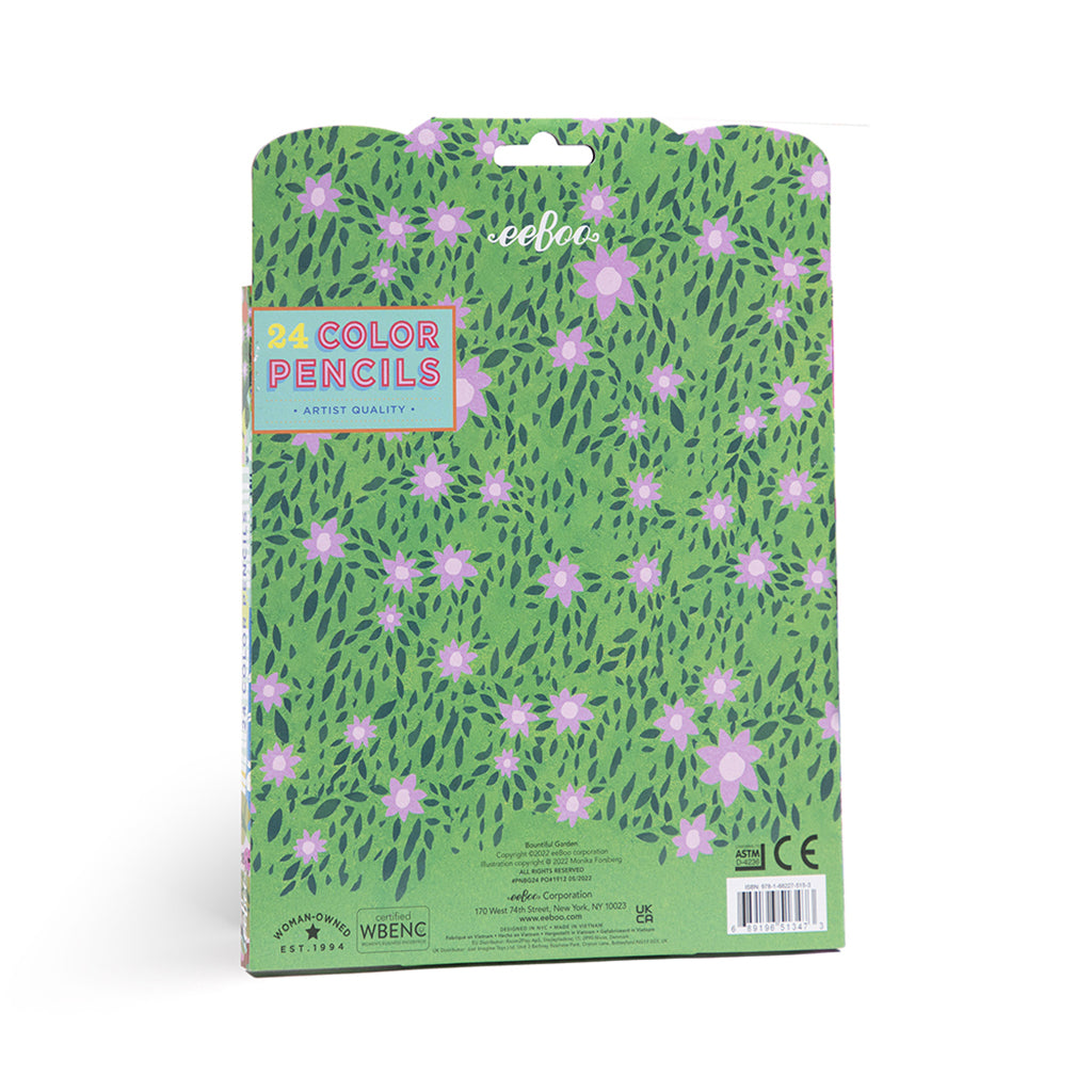 Eeboo fargeblyanter, 24 stk. Bountiful Garden