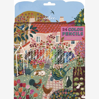Eeboo fargeblyanter, 24 stk. English Cottage