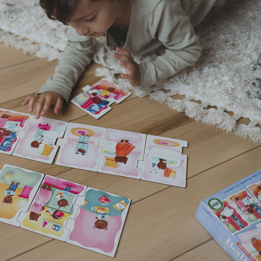 Eeboo Jumbo puslespill, Sengetid -  10 brikker