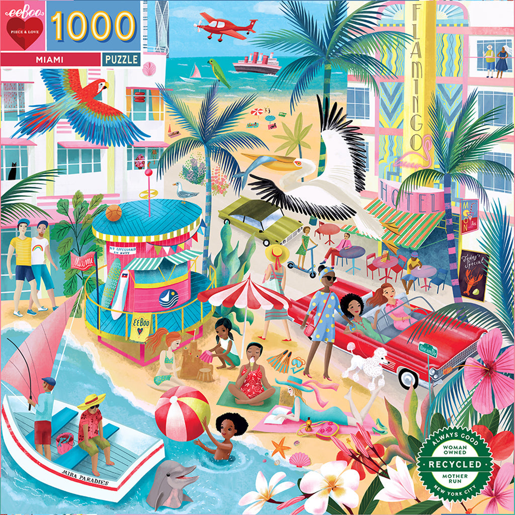 Eeboo puslespil, Miami - 1000 brikker
