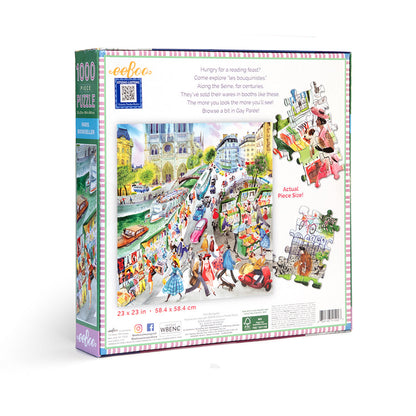 eeBoo Puslespill 1000 brk, Paris Bookseller
