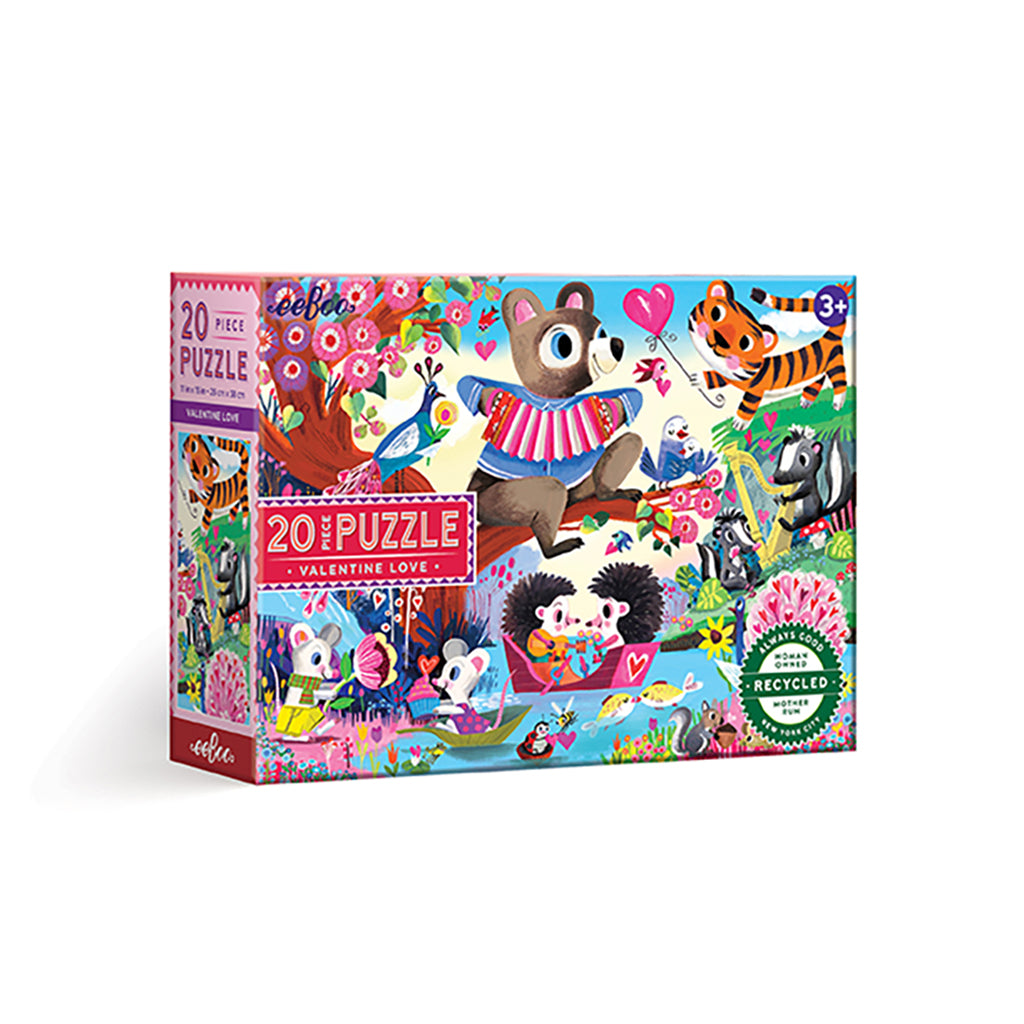 Eeboo Puslespill, Er glad i - 20 brikker