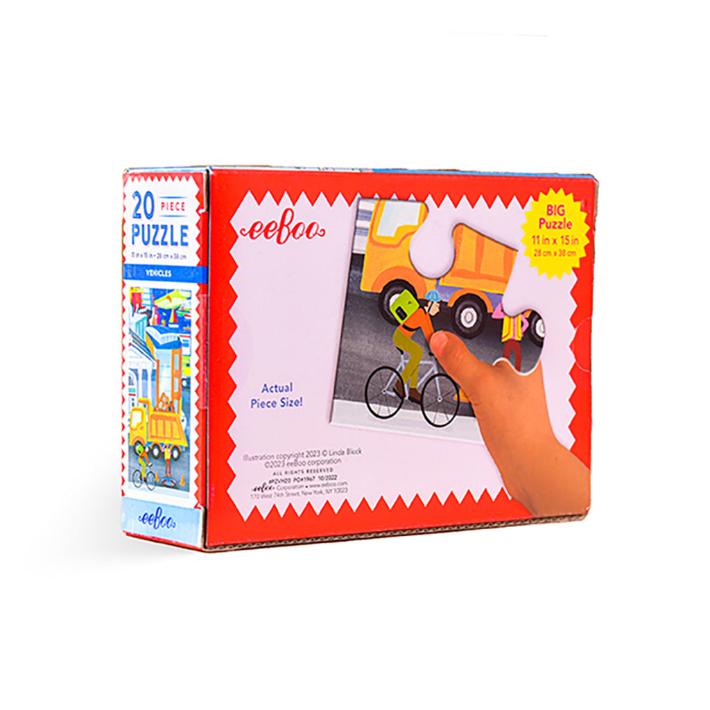 Eeboo Puslespill, Transportmidler - 20 brikker