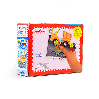 Eeboo Puslespill, Transportmidler - 20 brikker