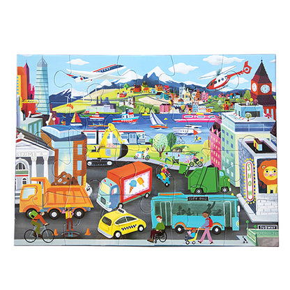 Eeboo Puslespill, Transportmidler - 20 brikker