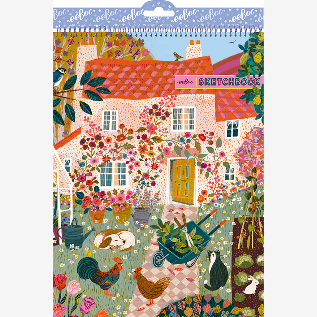 Eeboo skisseblokk i A4-format - English cottage