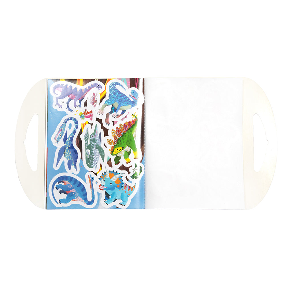 eeBoo Klistermerkebok, Dinosaurer