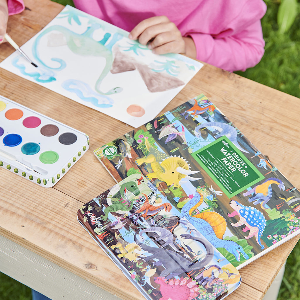 eeBoo Akvarellpapir, Dinosaur