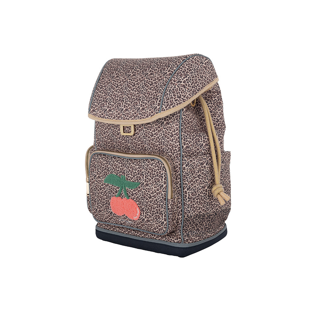 Jeune Premier Ergonomic rygsæk, Leopard Cherry - Fra 6-10 år
