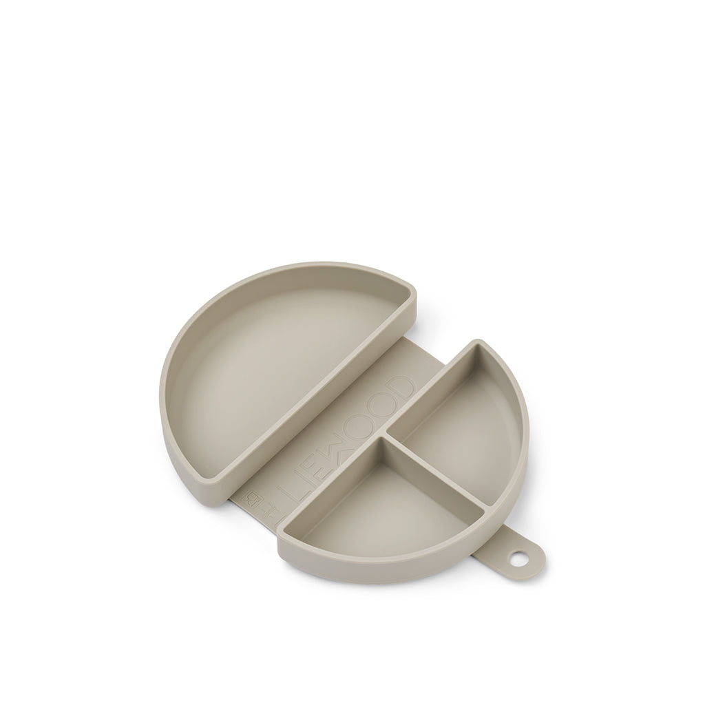 Liewood Eugene sammenleggbar matboks i silikon - Dinosaurus/ Mist