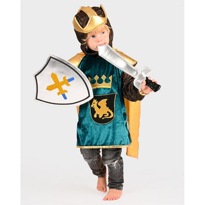 Den Goda Fen kostyme, Ridderdrakt, Dragon king - Str. 2-8 år