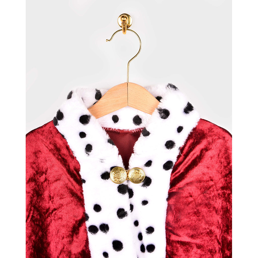 Den Goda Fen utkledning, Konge kappe i velour - str. 4-8 år