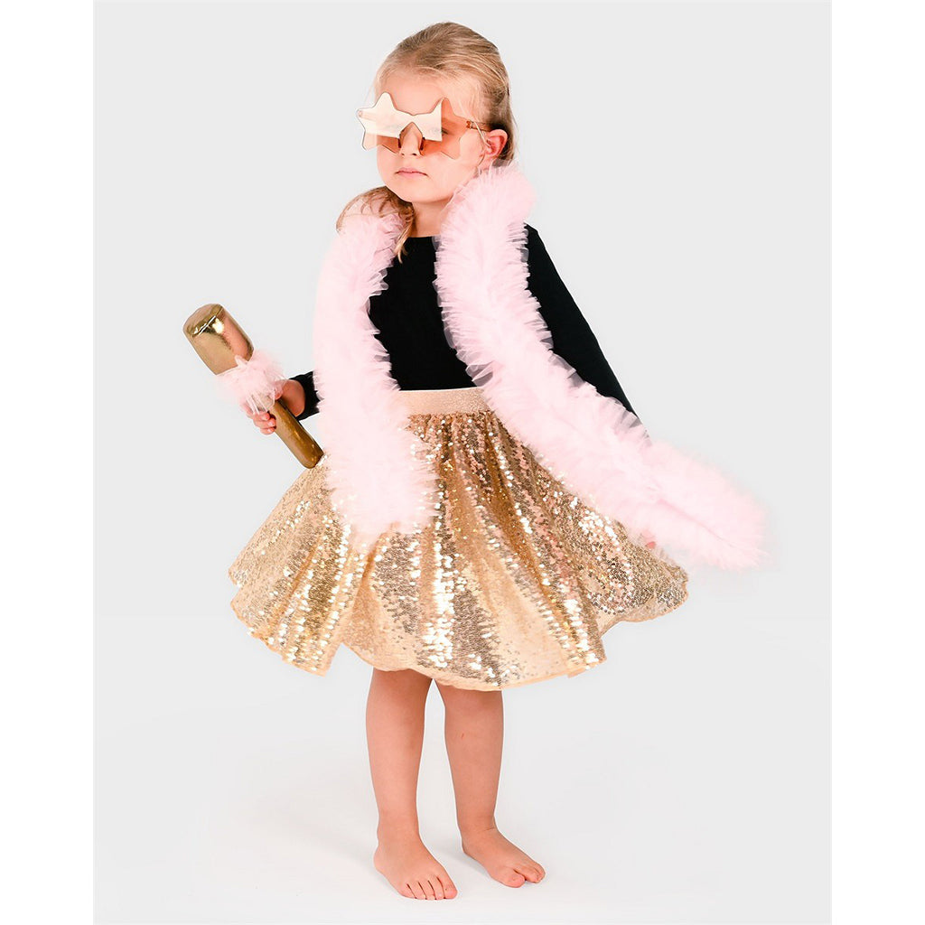 Den Goda Fen utkledning, Tutu disco gold - Str. 2-8 år