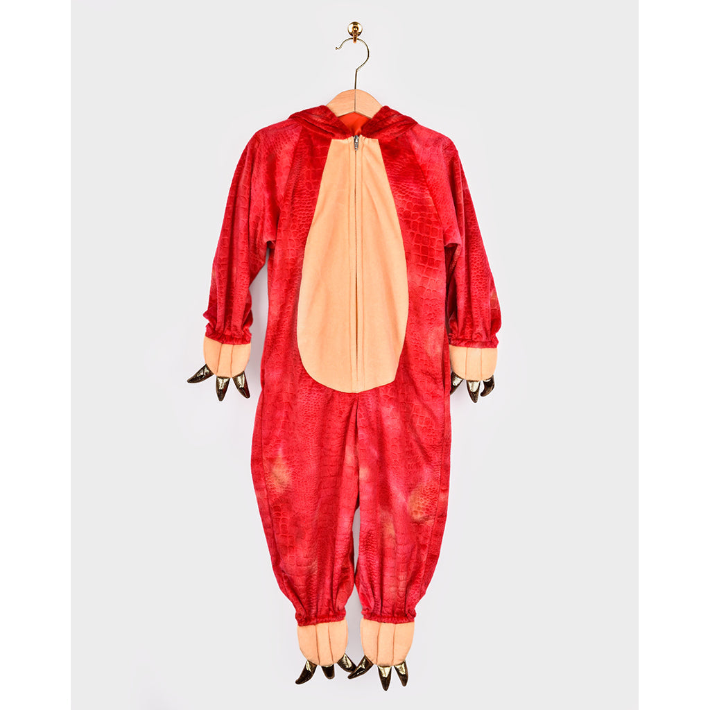 Den goda Fen dyrekostyme, Dinosaur Triceratops jumpsuit - 2-6 år
