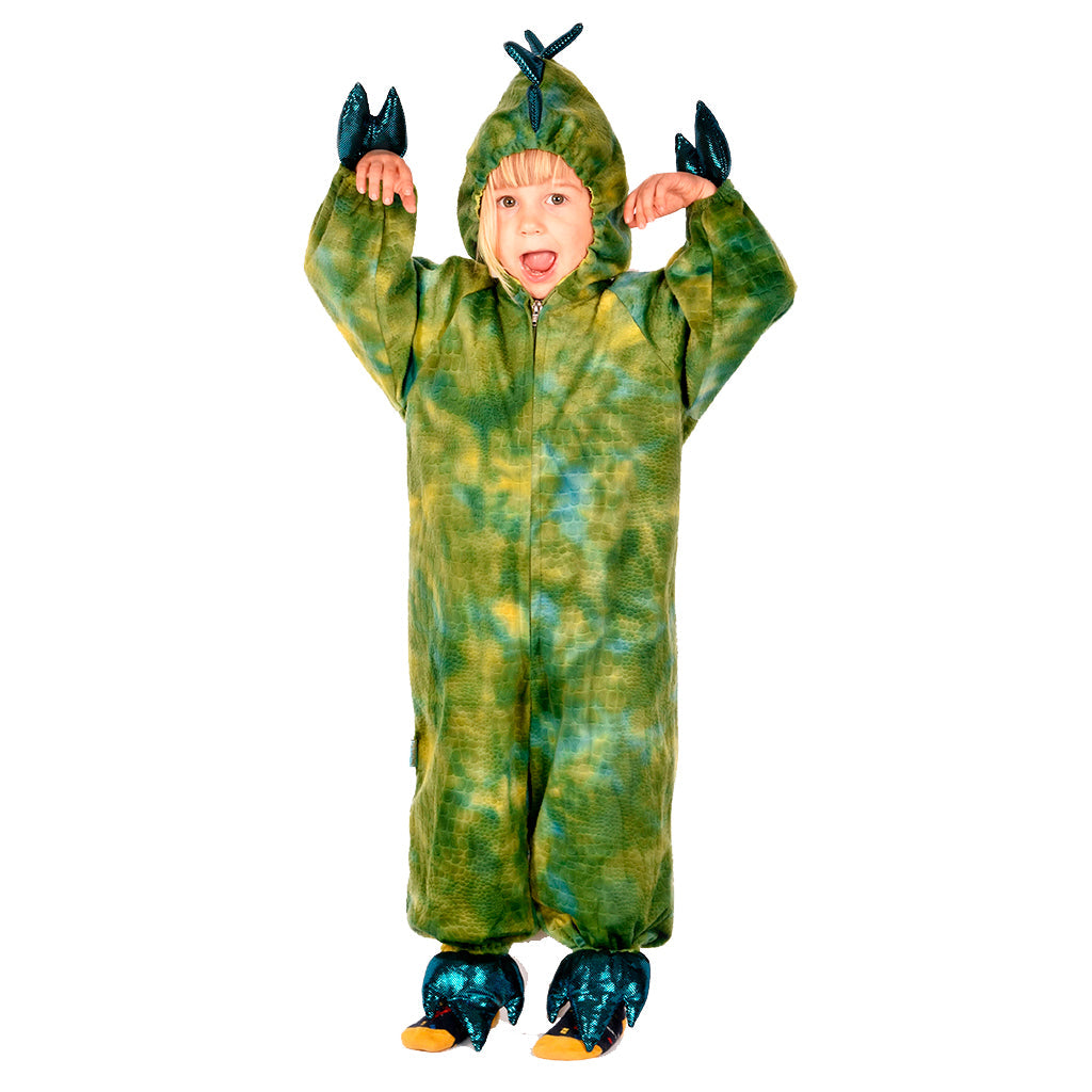 Den goda Fen dyrekostyme, Dinosaur jumpsuit - 3-5 år
