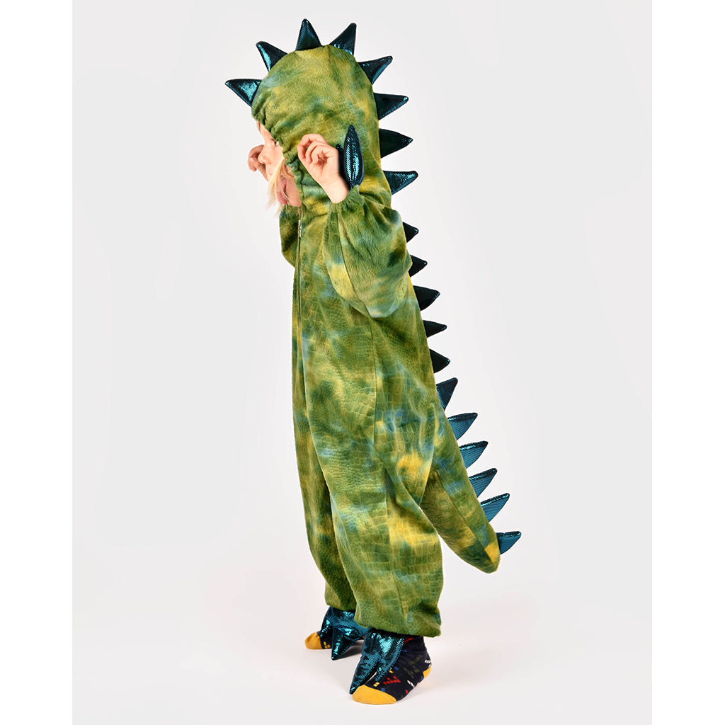 Den goda Fen dyrekostyme, Dinosaur jumpsuit - 3-5 år