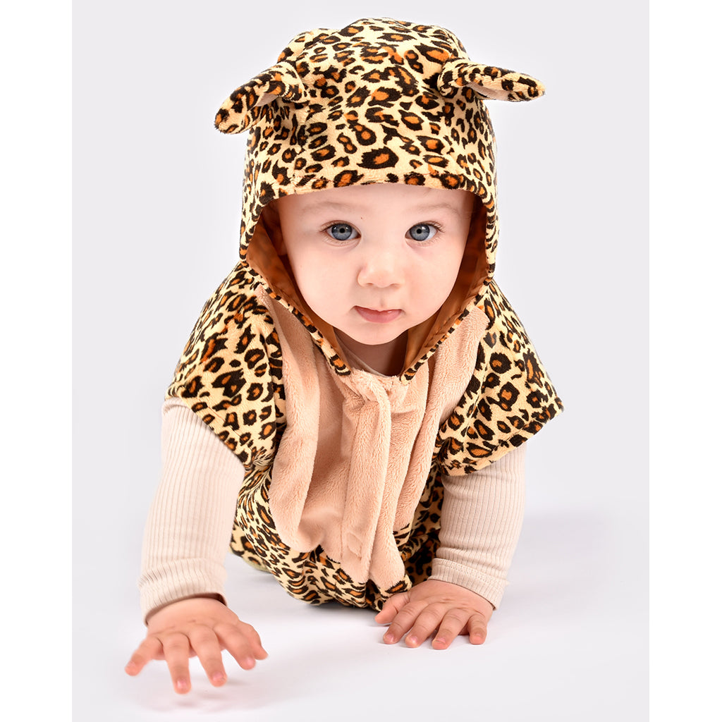 Den Goda Fen dyrekostyme, Leopard kappe – str. 1-4 år