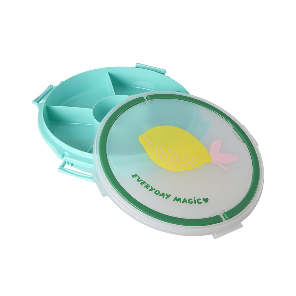 Rice snackbrett med lokk, 6-delt - Mint