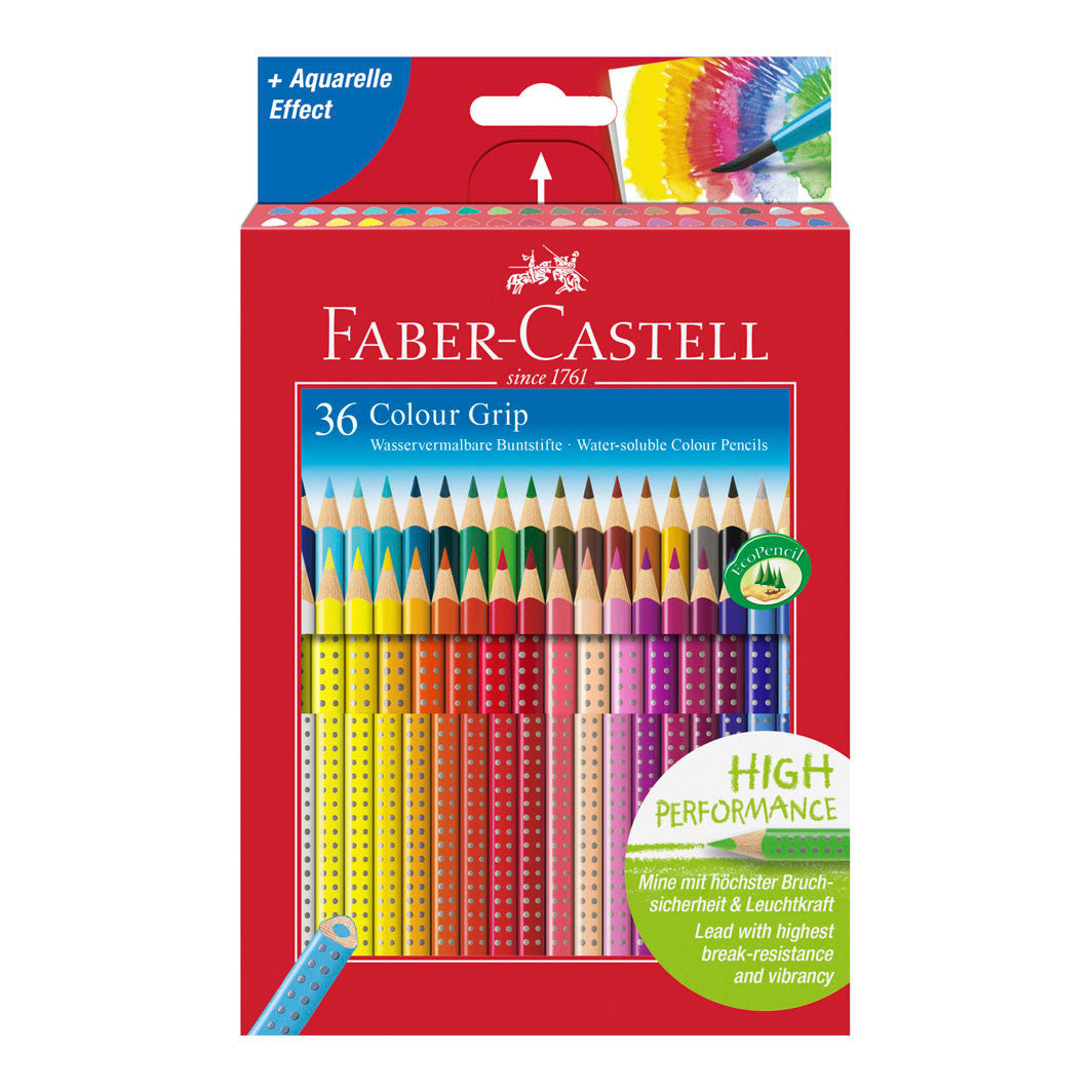 Faber-Castell 36 stk. Grip fargeblyanter akvarell