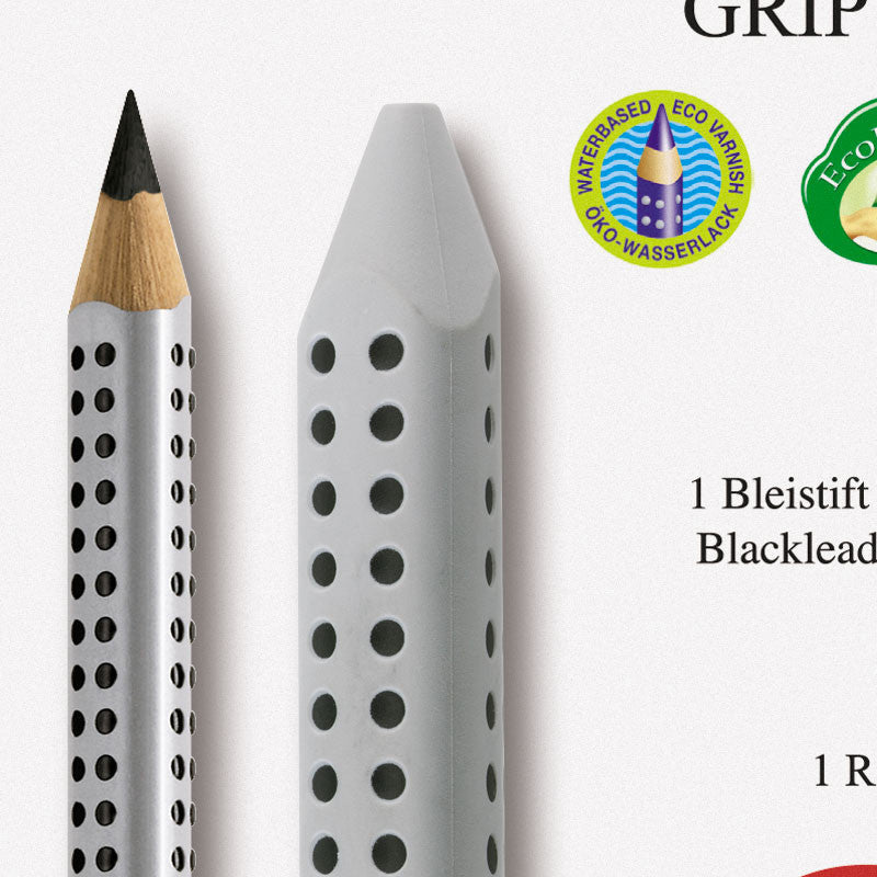 Faber-Castell 3-i-1 jumbo grip, sølv