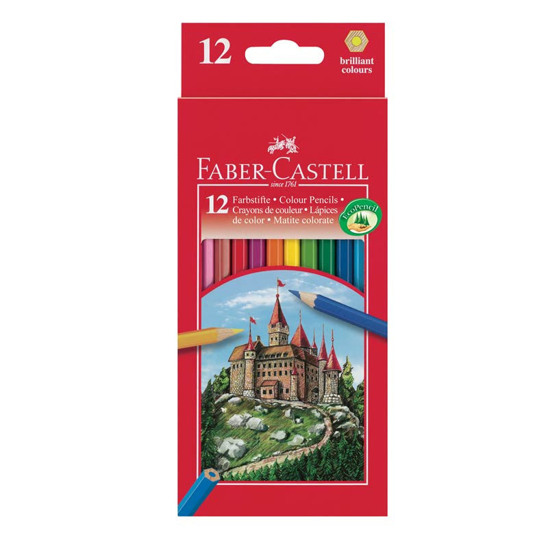 Faber-Castell, 12 stk fargeblyanter