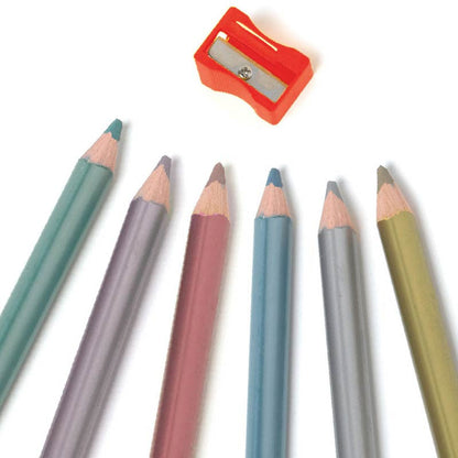 Fargeblyanter m metallisk, 6 stk - Robot