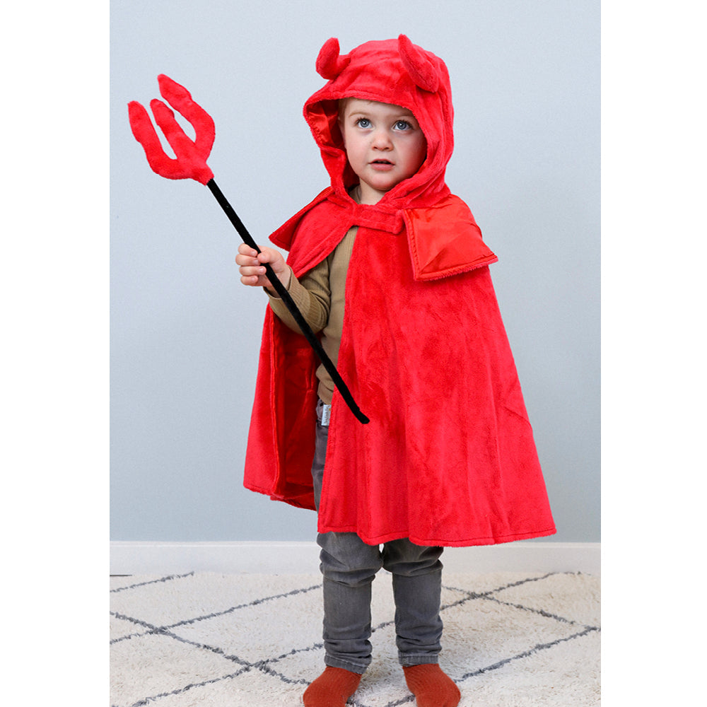 Den goda Fen djævlekostume med trefork for børn 3-8 år