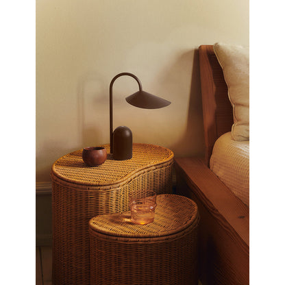 ferm Living flettede oppbevaringskurver, Willora natural, sett med 2 stk