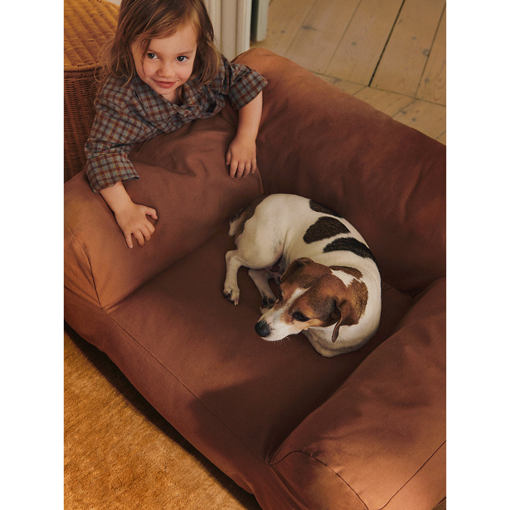 ferm Living sækkestol, Billow Bean Bag - Tan