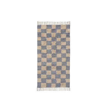 ferm Living gulvteppe, Mara vaskbart gulvteppe, Elm green/warm sand – 80 x 150 cm