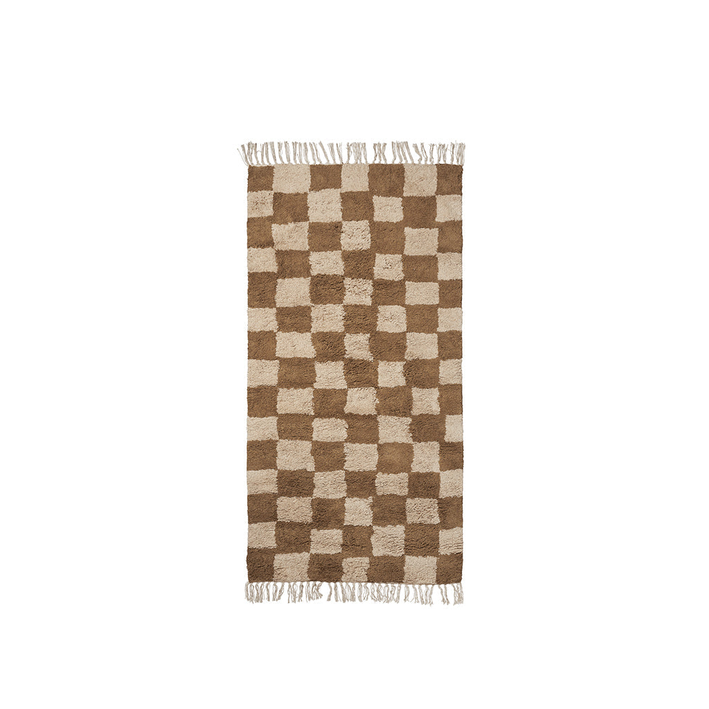 ferm Living gulvteppe, Mara washable Rug, Tan/warm sand - 80 x 150 cm