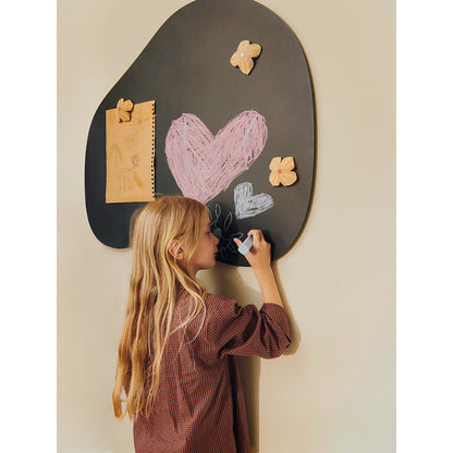 ferm Living Magnetisk oppslagstavle, 82 x 70 cm - Black