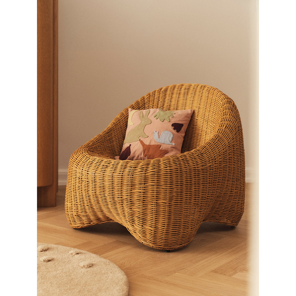 ferm Living Willora loungestol for barn - Natural