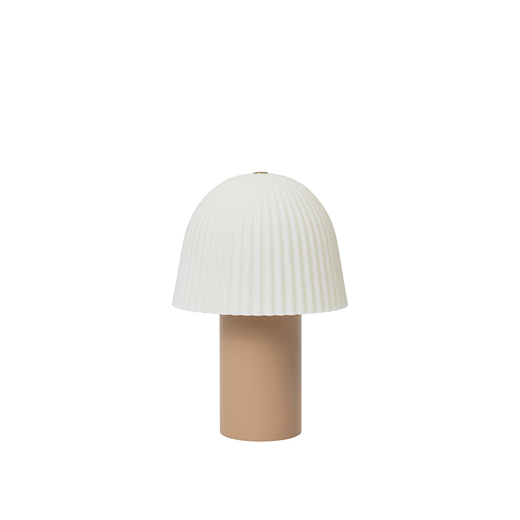 ferm Living, Frill Bærbar Lampe - Rose/hvit