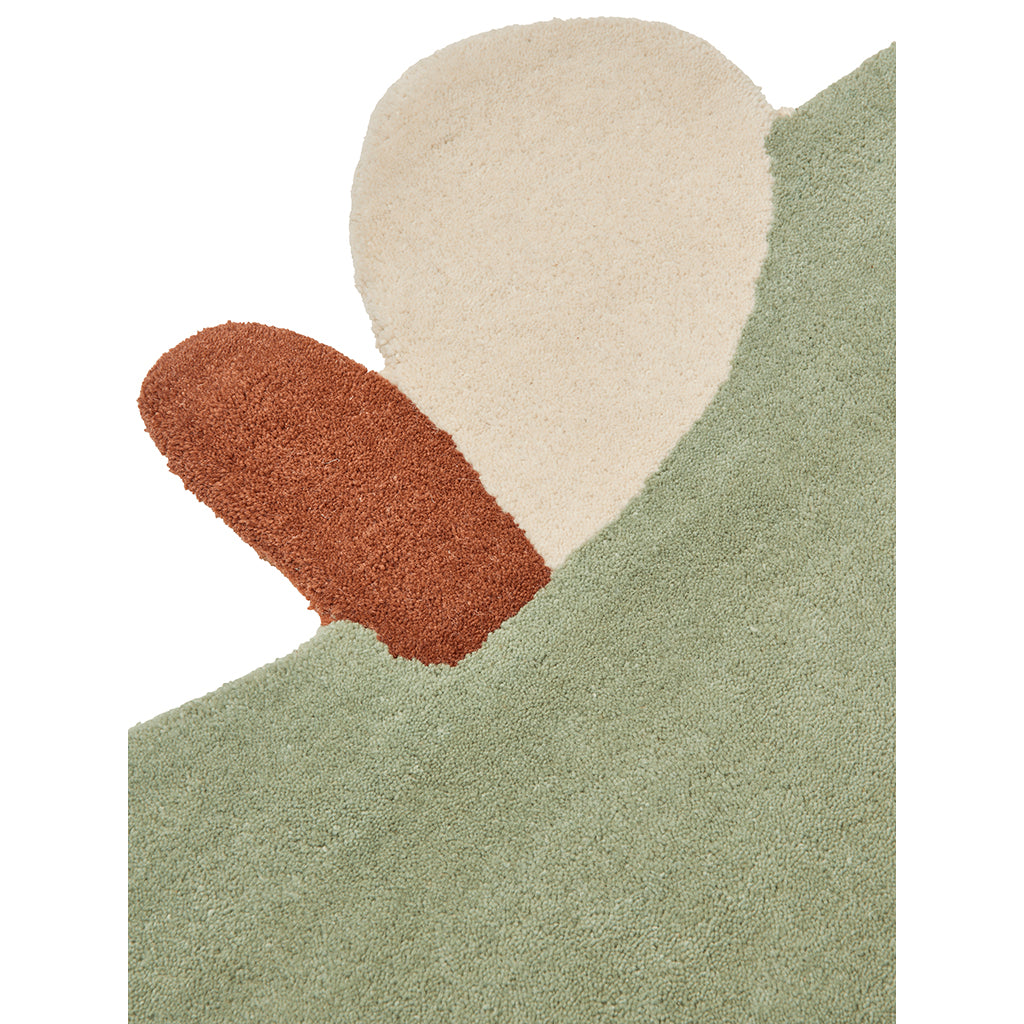 ferm Living tuftet gulvteppe, Apple - Tea green