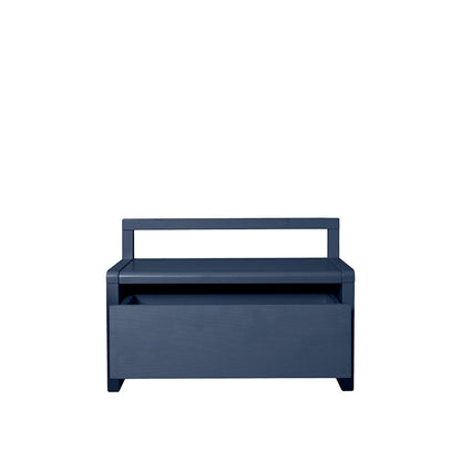 ferm Living barnebenk med oppbevaring, Little Architect storage bench – Dark blue